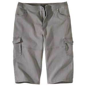 Atlas For Men Mens Denim Cropped Cargo Pants / Gray